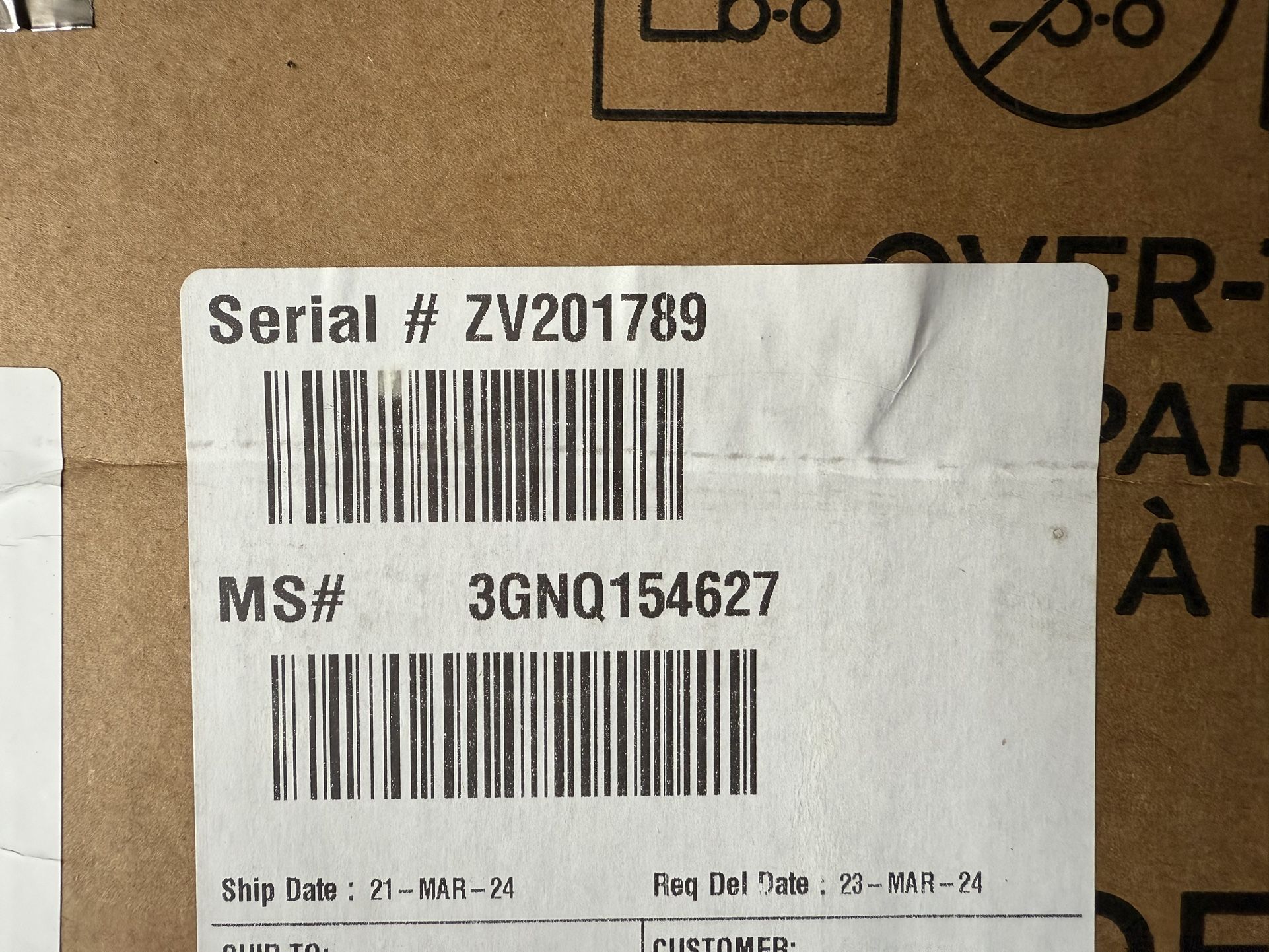 New In Box GE Range Microwave