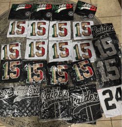 #15 Mendoza Stitched Raiders jerseys