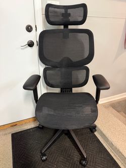 Brand New Black All Mesh Tall Back Ergonomic Office Chair w/Adjustable Armrests/Headrest/3D Lumbar