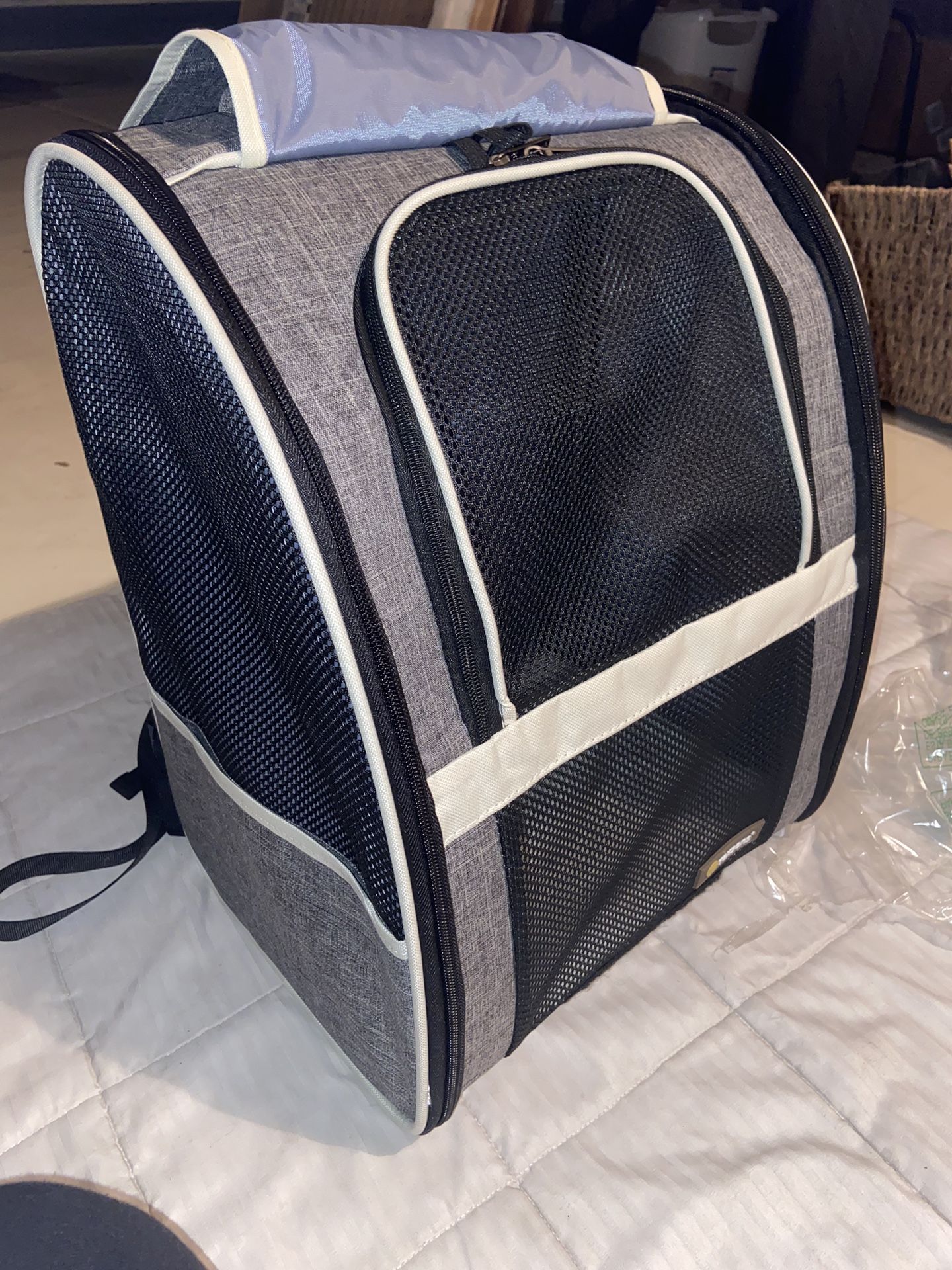 Pet Backpack Gray