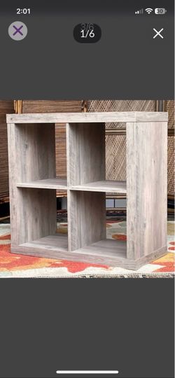 Gray Thick Cube Display Shelf - 31W x 31H x 16D