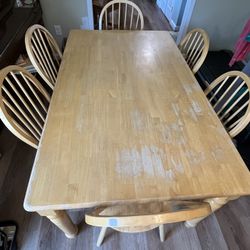 Kitchen Table With 6 Chairs