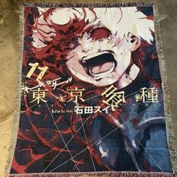 Tokyo Ghoul Anime Woven Tapestry/Blanket/Rug