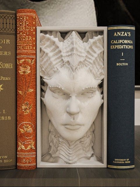 Book Nook Bookend Fantasy Horror Decor Literature Halloween