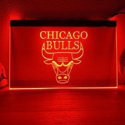 CHICAGO BULLS LED NEON LIGHT SIGN 8x12