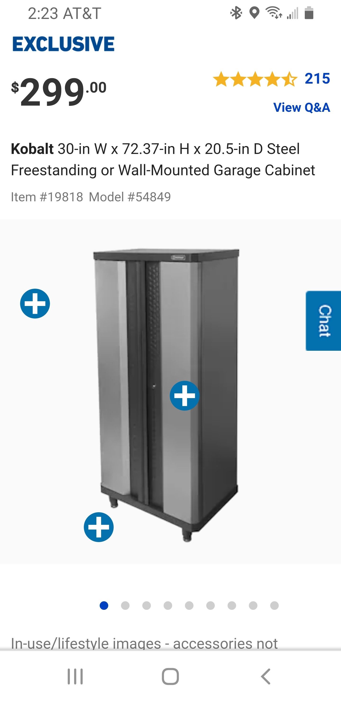 Garage cabinet