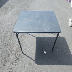 Folding card table