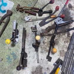 manual steel/poly strapping tool