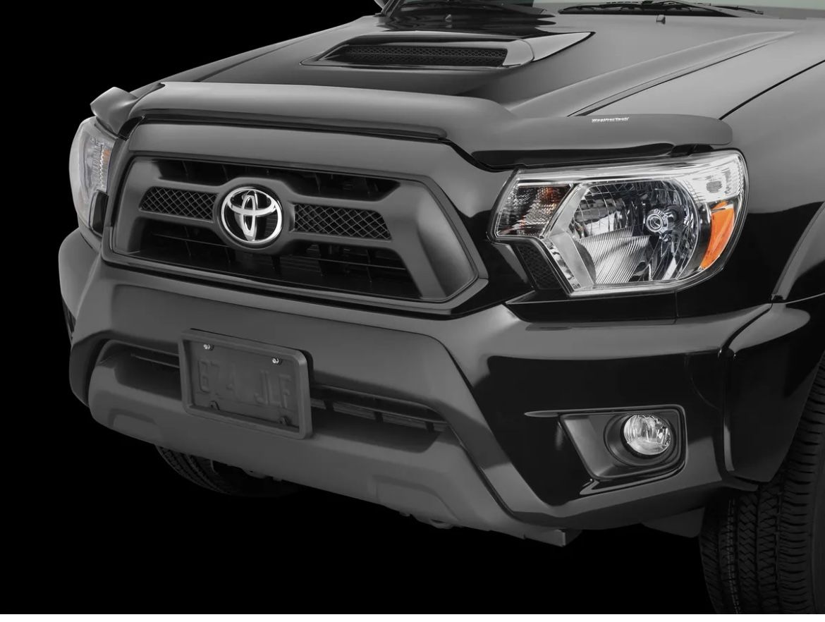 WeatherTech Stone &amp; Bug Deflector Hood Shield for Toyota Tacoma - 2012 ...
