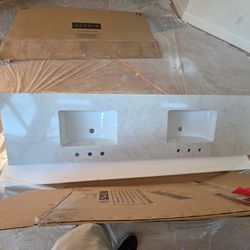 Bathroom Sink With Countertop/Vanity Top