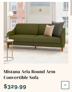 Modern Convertible Sofa Bed | Olive Green | Mistana | $220 OBO