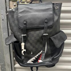 Leather Shark Backpack