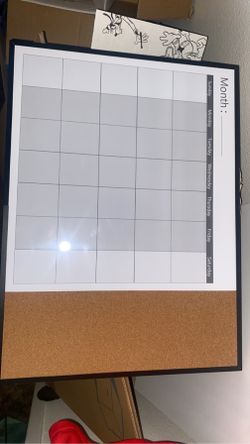 Dry Erase Calendar 