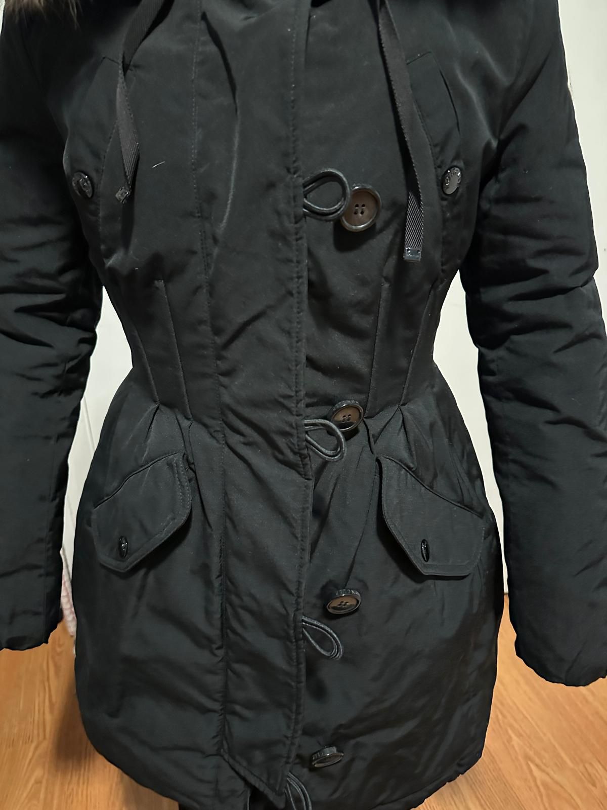 Moncler Arriette' Down Parka Genuine Fox NWT Black Original