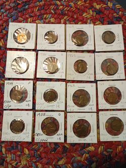 Error coins.. Lincoln pennies.. clip errors