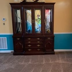 2-Piece Antique China Closet