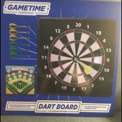 2-in-1 reversible dart board  by Gametime