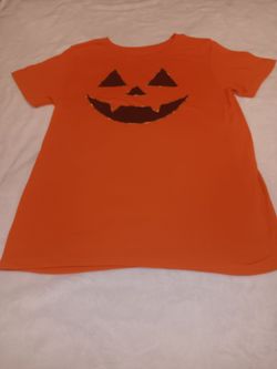 Orange Halloween Jack-O-Lantern T-Shirt