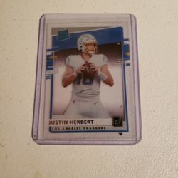 Justin Herbert Rated Rookie Clear 