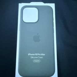 iPhone 16 Pro Max Silicone Case with MagSafe-Stone Gray