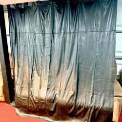 Black Tab Top 84” Curtain Panels - Set Of 7 Panels 