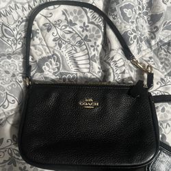 black coach bag