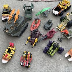 Vintage Gi Joes Vehicle lot, 80s, 90s