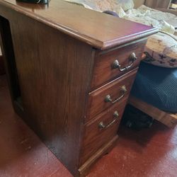 Vintage Wooden Filing Cabinet