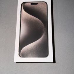 iPhone 15 Pro Max Box Only With Manual And Sticker 