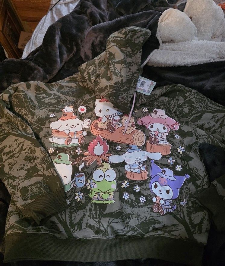 New Hello Kitty & Friends Hoodie Size L In Womans