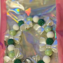 Wristlet/Bracelet Beaded Keychain