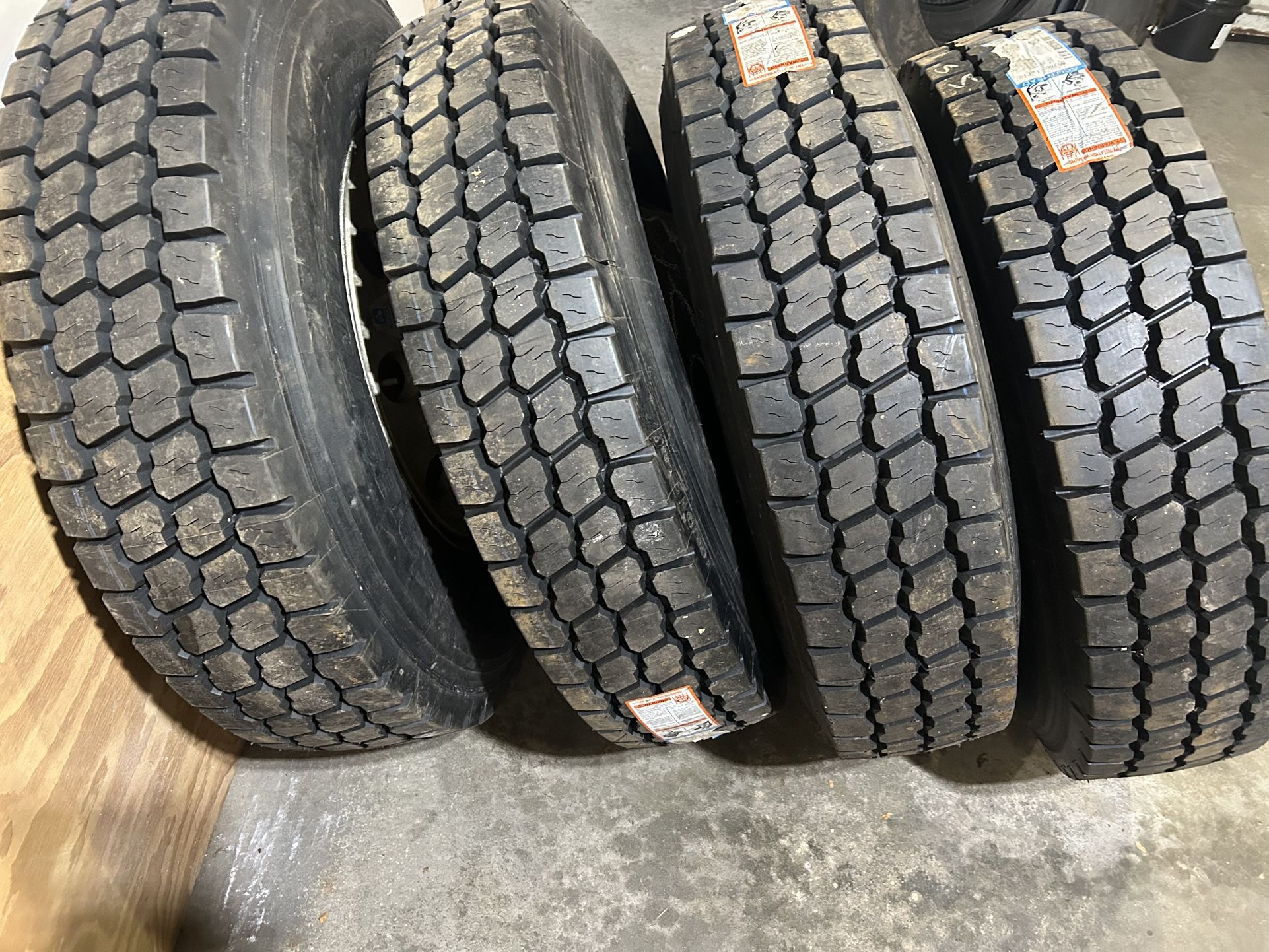 11R-22.5 Set Of tires With Wheels
