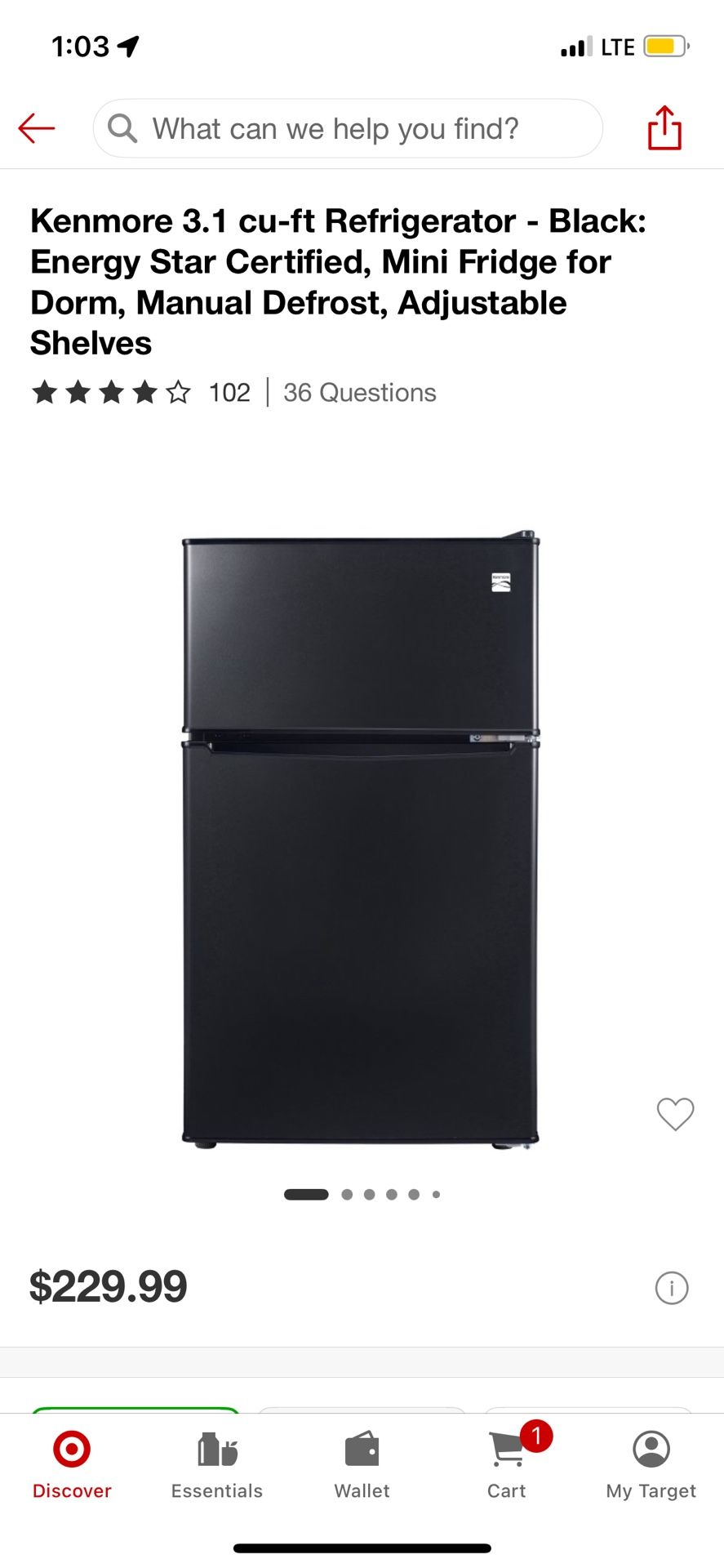 Whirlpool Mini Fridge