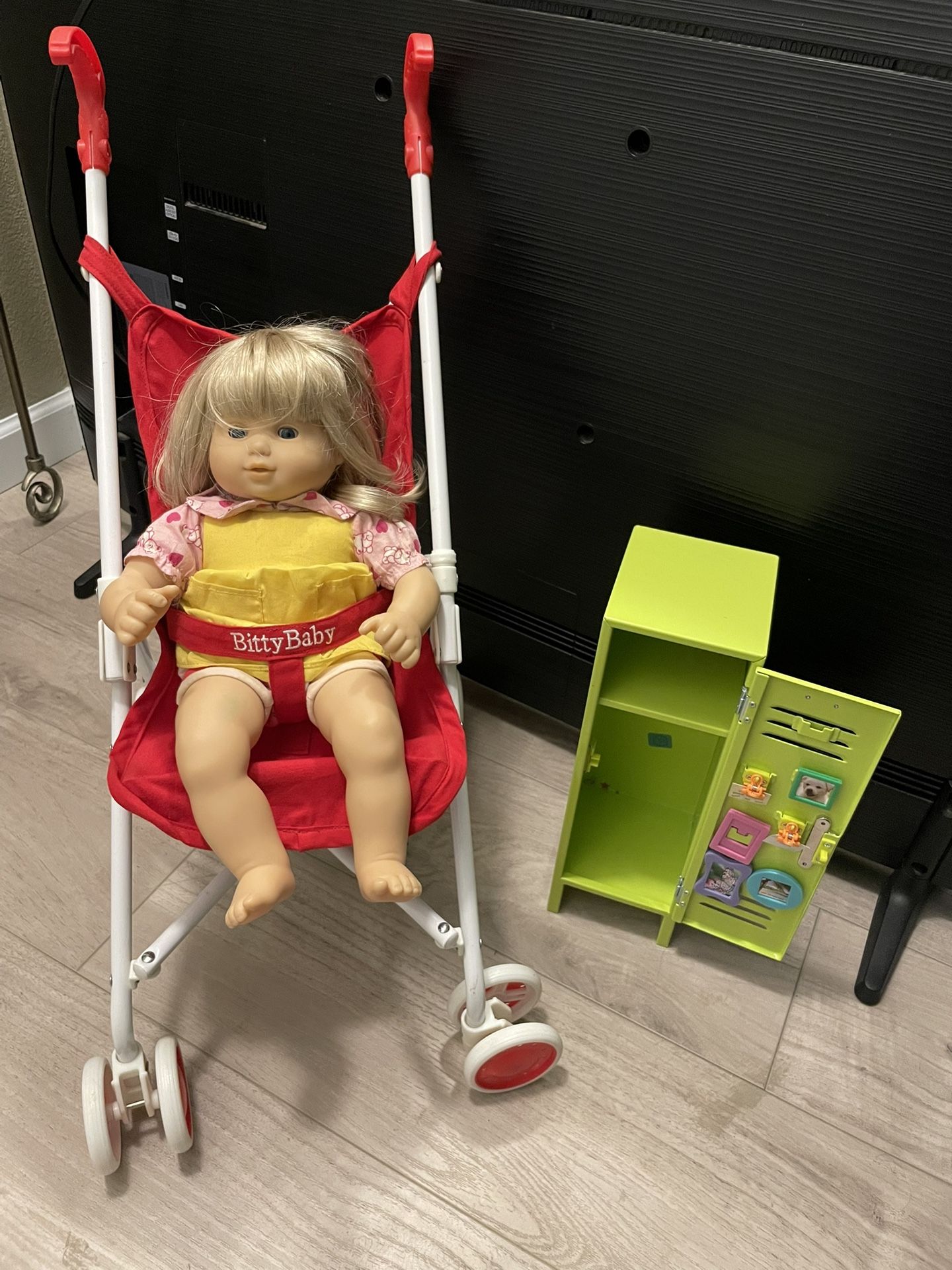 American Girl Doll And Stroller