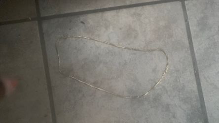 925 sliver and gold plated chain