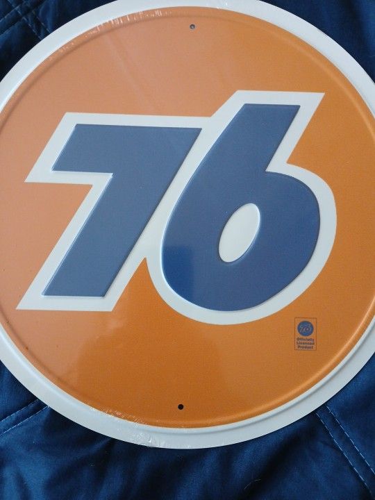 76 Round 11.5 " Raised Tin Man Cave Wall Decor
