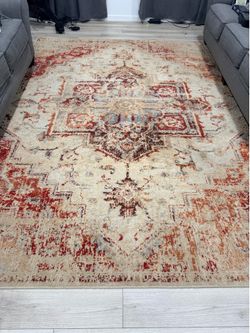 Large Traditional Area Rug 7’6” x 10’ – Excellent Condition