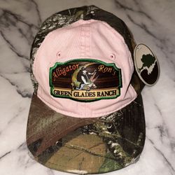  RARE NEW Mossy Oak Womens Pink Camouflage Hat NWT camo Alligator Rons Florida