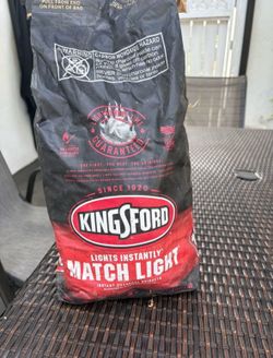 Two Unopened 8lb Bags of kingsford Match Light Charcoal