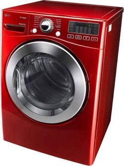 LG Front Load Dryer Red