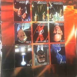 350 Chechenia 1999 X-Files perf sheetlet containing set of 9 values unmounted mint  
