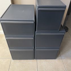 The Container Store Closet System Stackable Modular Storage Drawers Matching Set (6)Smoke