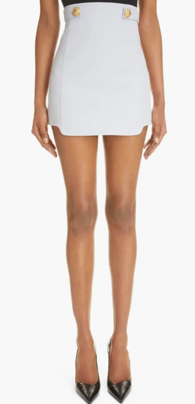 Balmain Wool Skirt 