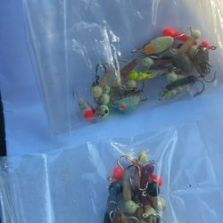 One Bag Of Mixed Ice, Fishing, Jigs One Bag Of Rat Finky Of 25 Count In Each Bag