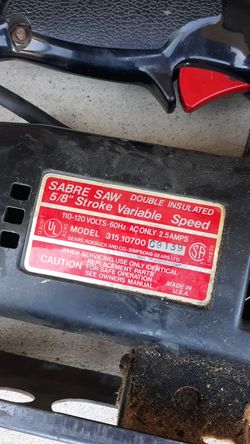 Sabre saw/ Jigsaw
