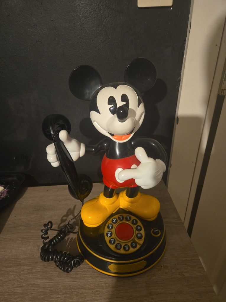 Disney Micky Mouse Vintage Rotary Phone
