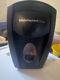WebstaurantStore Black Push Soap Dispenser