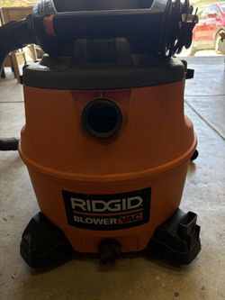 RIDGID 16 ga 6.5 hp Blower Vac LIKE NEW 