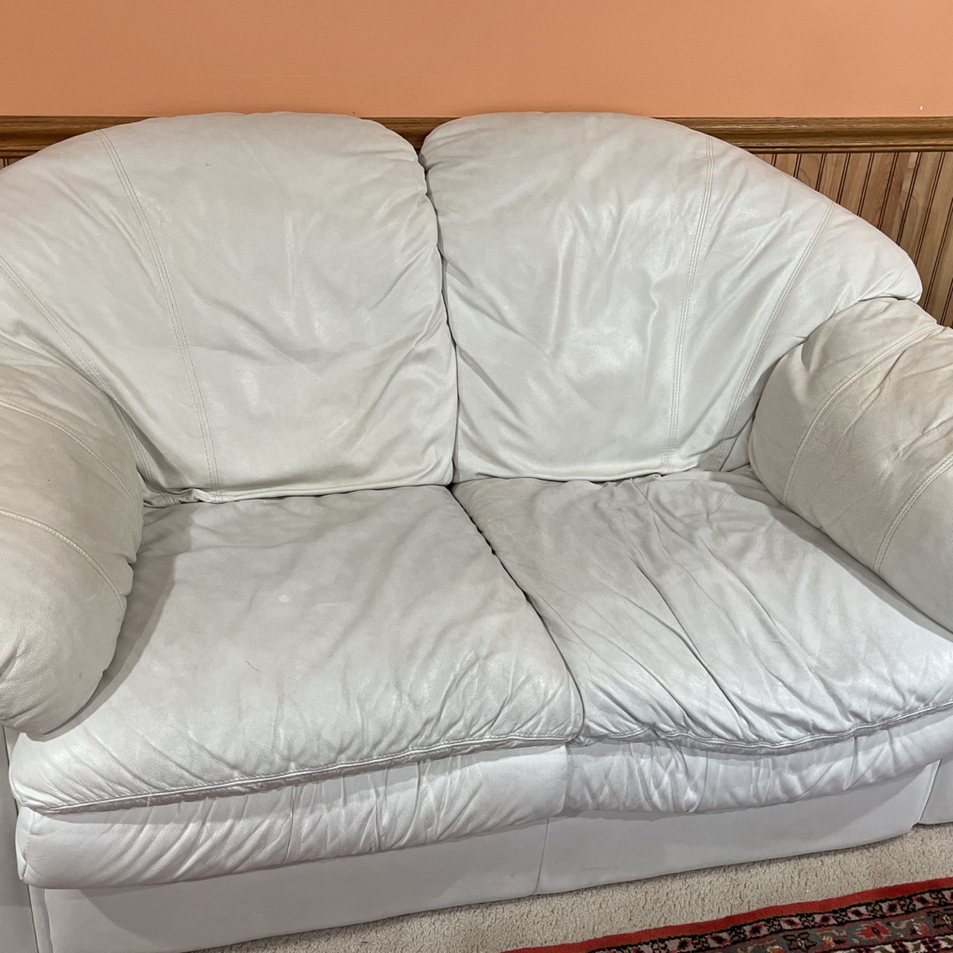 Loveseat and Chair Leather