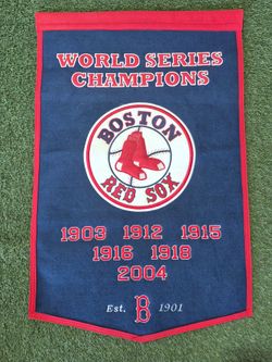 Boston Red Sox World Series Champions Banner